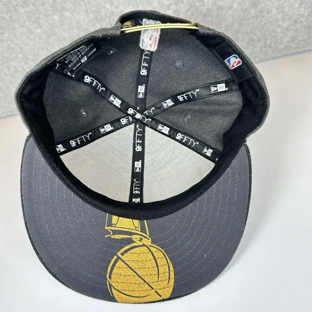 Golden State Warriors New Era 9Fifty Champs 2018 Mens Cap Hat Snapback Gray NBA - Picture 6 of 9
